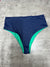 Reversible High Waist Brazilian Bikini Bottom - Multiple Sizes