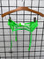 Neon Green Strappy Suspender - SIZE S