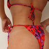Palm Print Melissa Tie Side Bikini Bottom