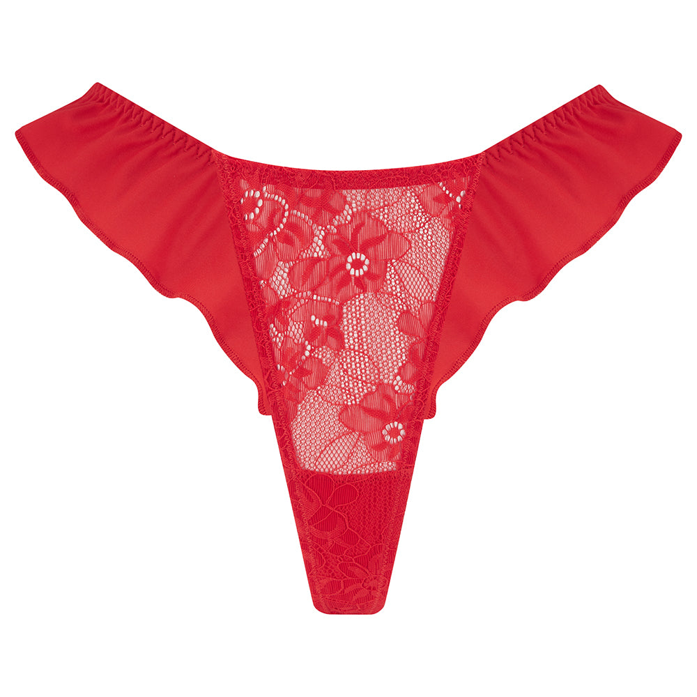 Grace Lace Fluted Edge Thong