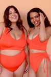 ECO Toni Plunge Bikini Longline - Orange
