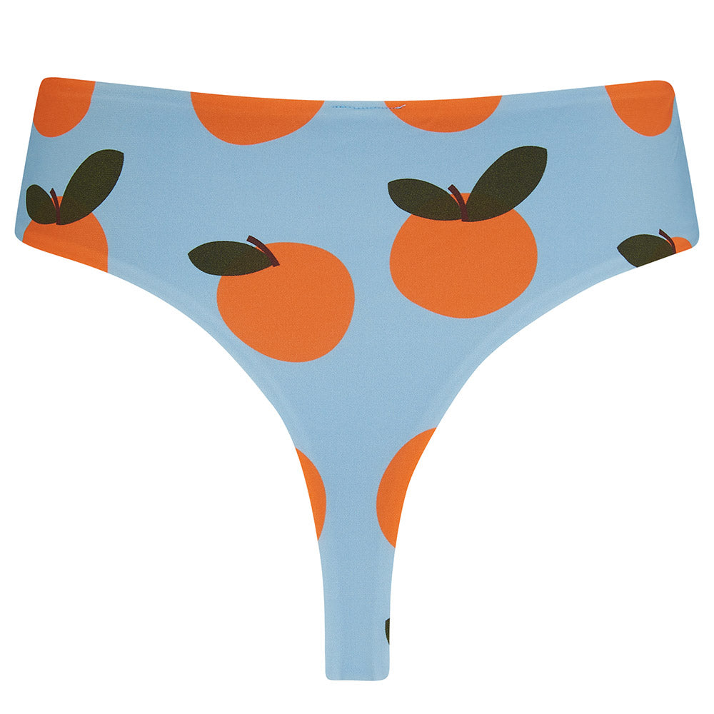 ECO Selin High-waist Thong - Apricot Print