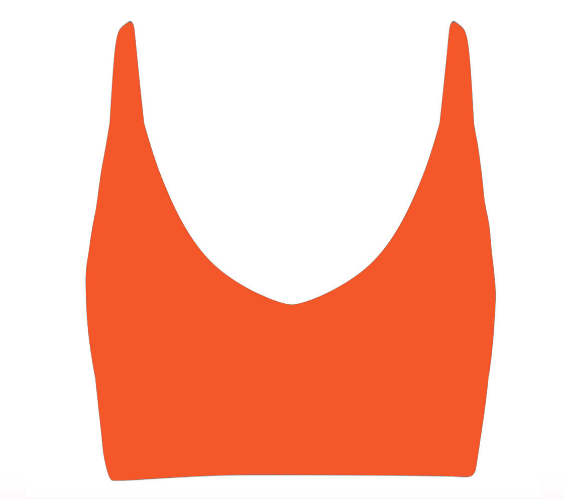 ECO Toni Plunge Bikini Longline - Orange - WE ARE WE WEAR